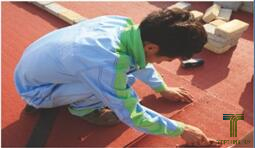 預(yù)制型橡膠跑道施工流程